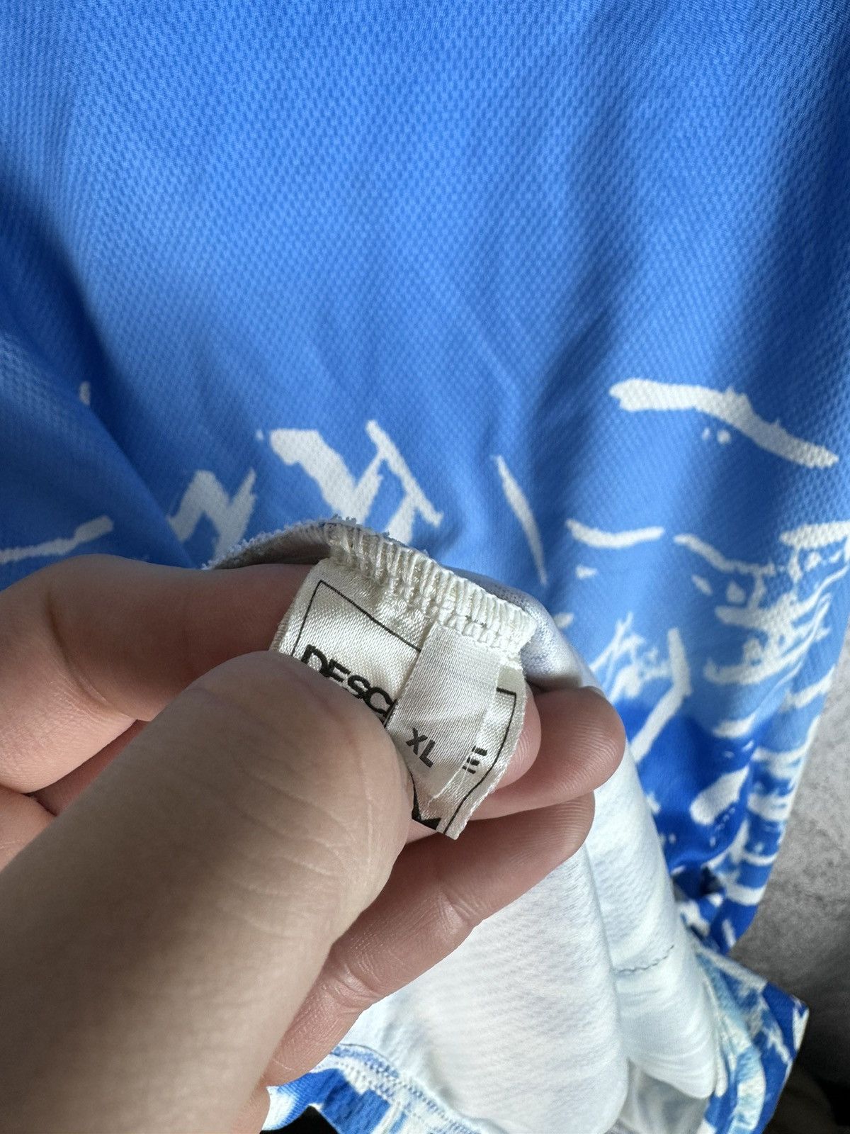 Descente Vintage Descente Blue print Cycling Tee Size US XL / EU 56 / 4 - 4 Thumbnail