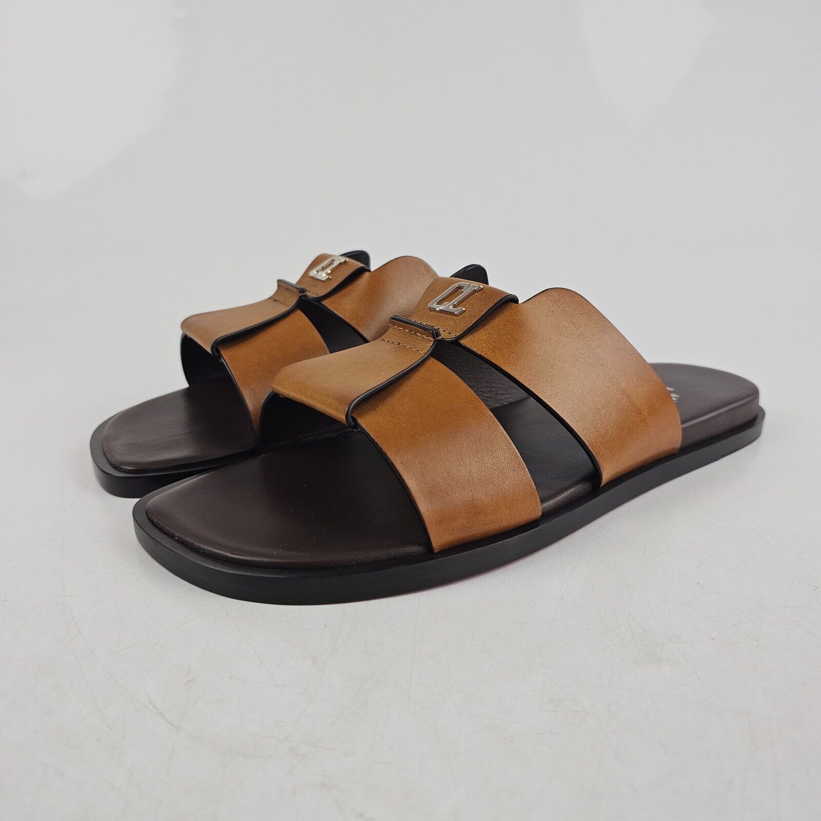 image of Christian Louboutin Loubi Be Men's Brown Sandals New (Size 8)