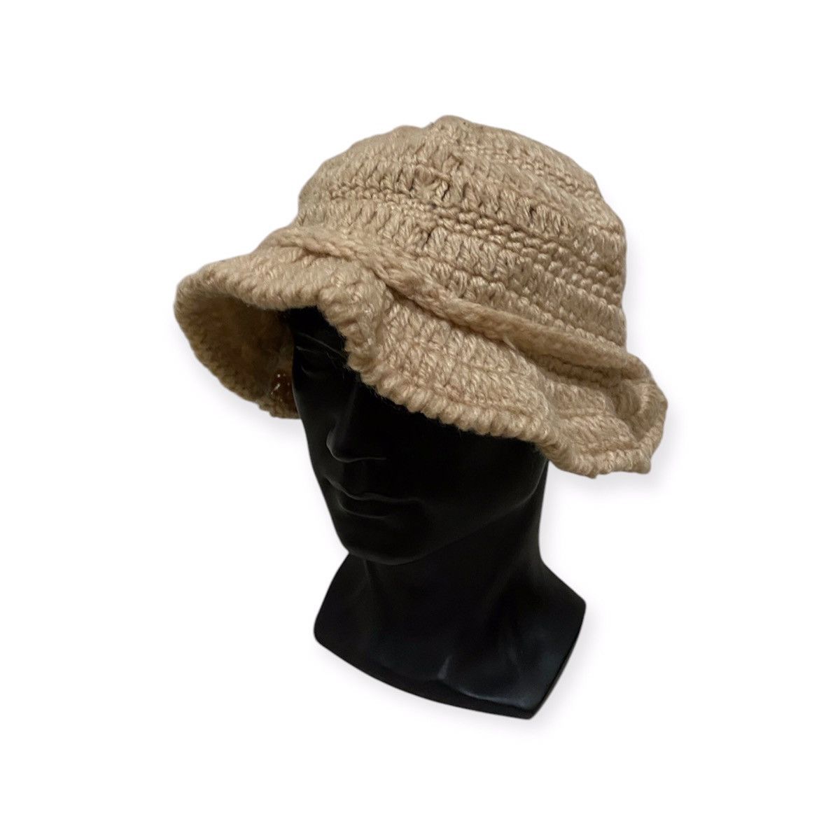 Japanese Brand Japanese Brand Knit Bucket Hat Size ONE SIZE - 1 Thumbnail
