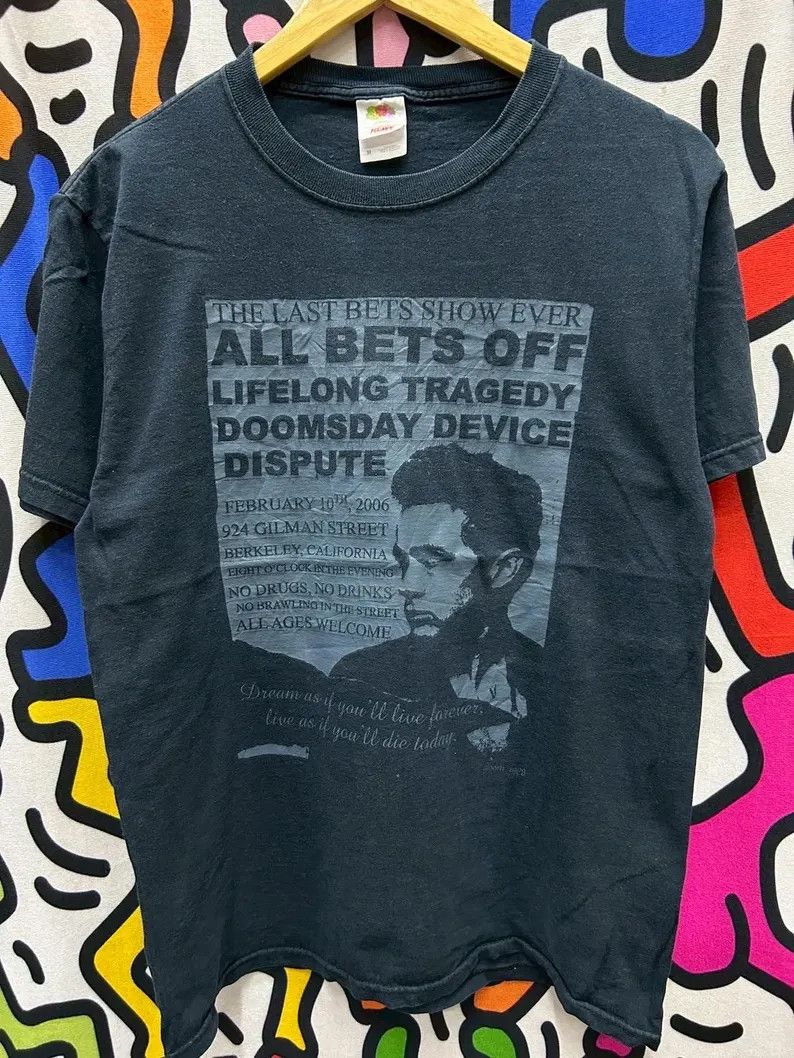 Vintage Vintage 2000s All Bets Off Band tshirt size M Size US M / EU 48-50 / 2 - 2 Thumbnail