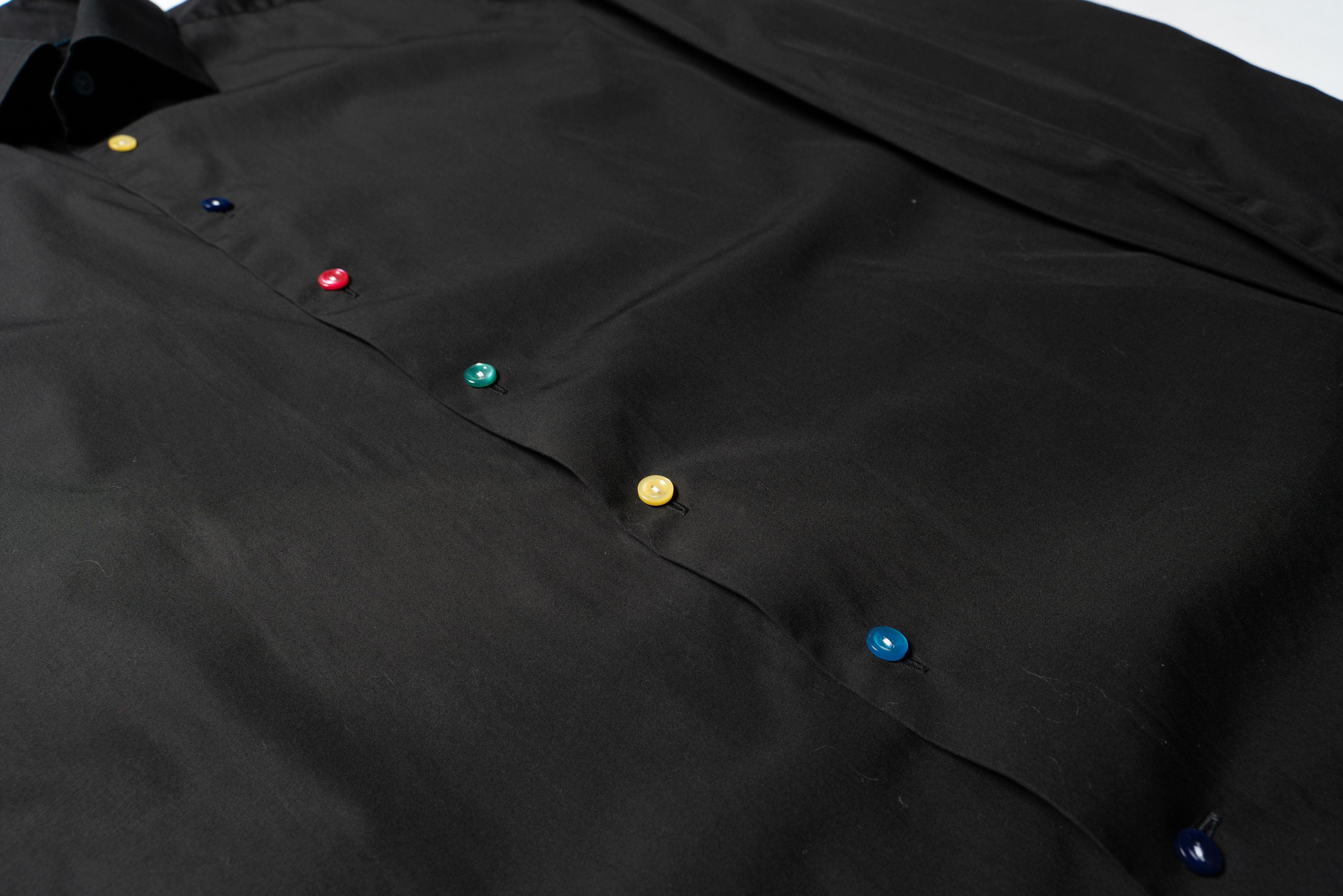Eton 🔵 ETON Black Cotton Button Up Shirt Size US XL / EU 56 / 4 - 3 Thumbnail