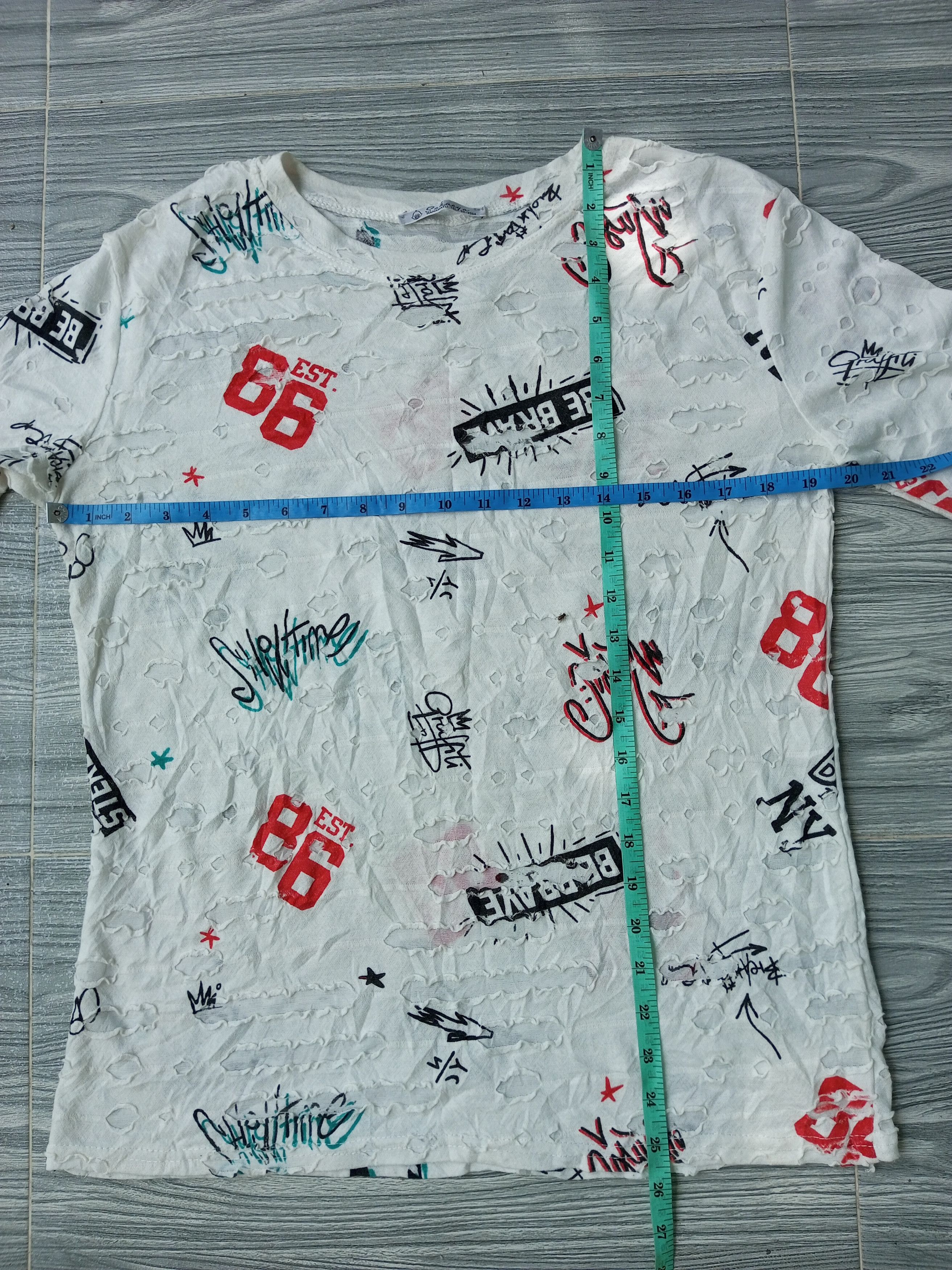 Japanese Brand VINTAGE JAPANESE PUNK DISTRESSED STYLE LONG SLEEVE T SHIRT Size US M / EU 48-50 / 2 - 7 Thumbnail