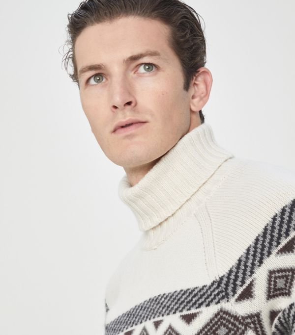 Brunello Cucinelli o1w1db10924 Cashmere Turtleneck in White Size US XS / EU 42 / 0 - 4 Thumbnail