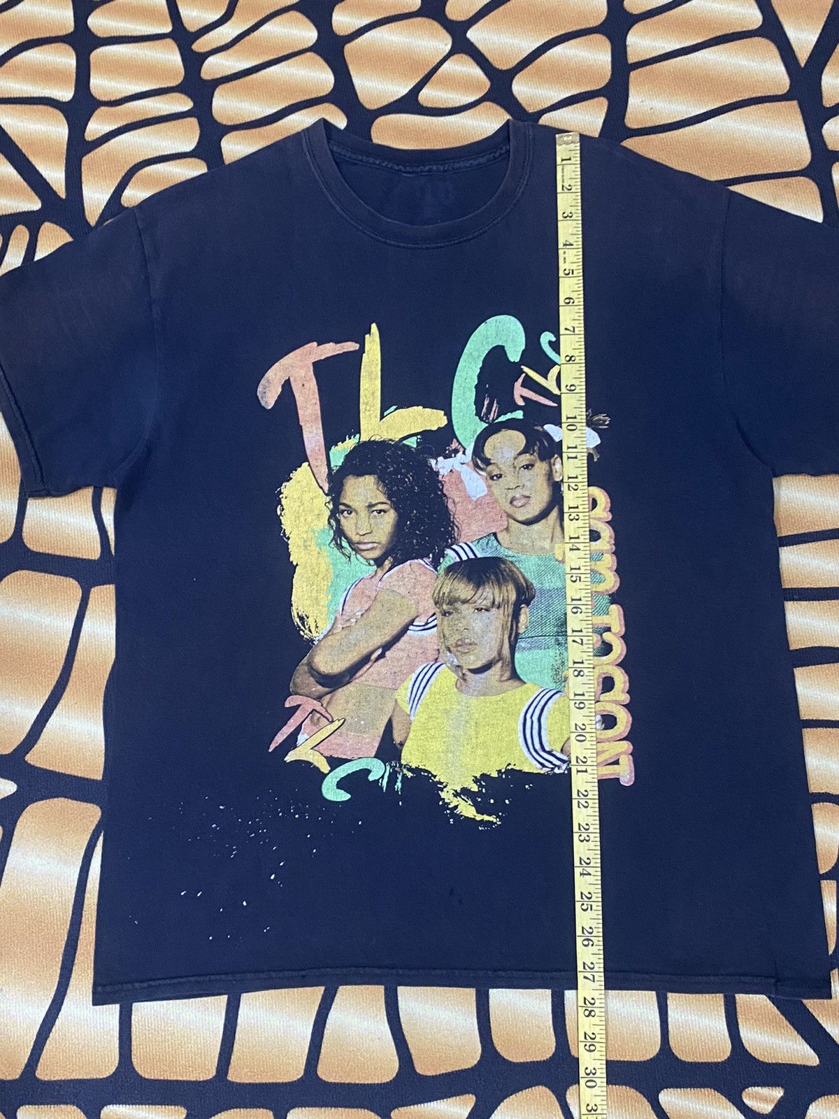 Band Tees × Rap Tees × Vintage RARE Y2K TLC RAP TEE FADED BLACK TSHIRT Size US M / EU 48-50 / 2 - 10 Thumbnail