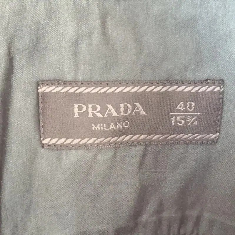 Prada Prada Men's Dark Green Cotton Shirt. Size US S / EU 44-46 / 1 - 6 Thumbnail