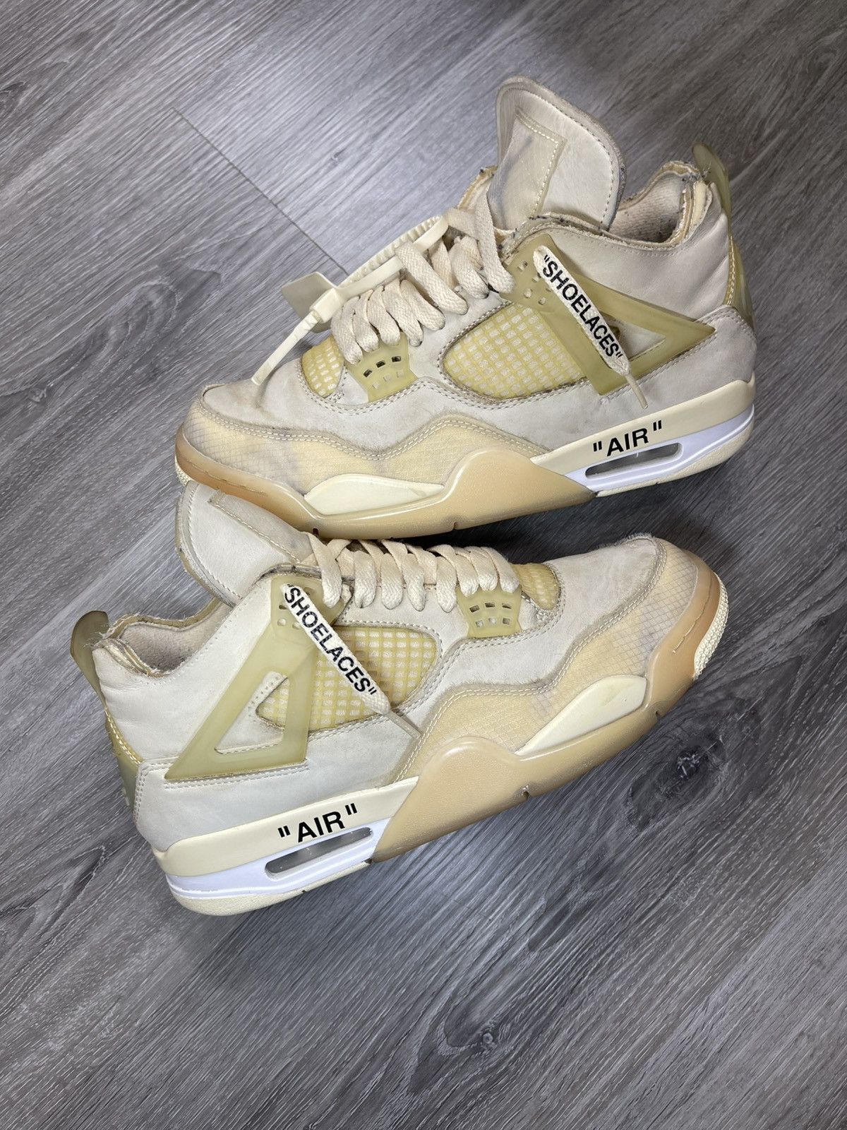 Jordan 4 “Off-White Sail” Size 8 In Men/ 9.5 Women