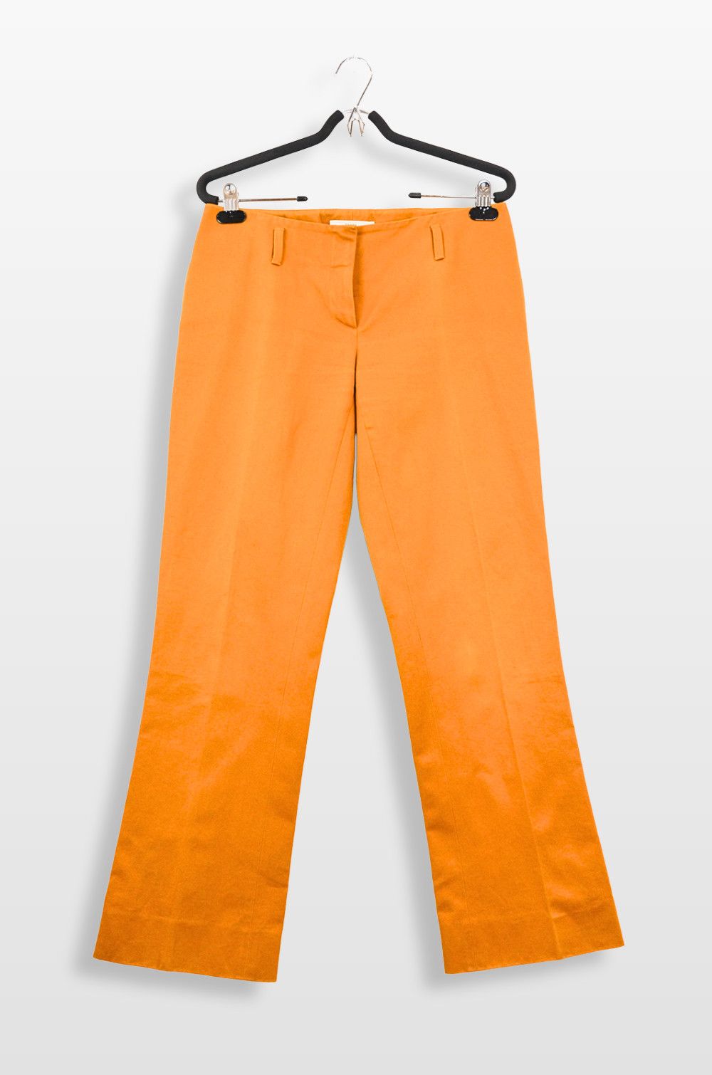 Prada Prada High-Rise Cotton Twill Orange Pants – Size 40IT Size 27" / US 4 / IT 40 - 1 Thumbnail