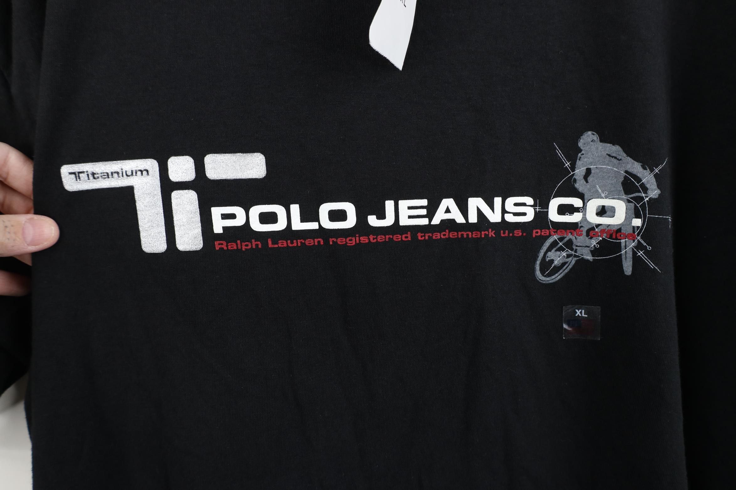 Polo Ralph Lauren Deadstock Vintage 90s Ralph Lauren Bicycle Titanium T-Shirt Size US XL / EU 56 / 4 - 4 Thumbnail