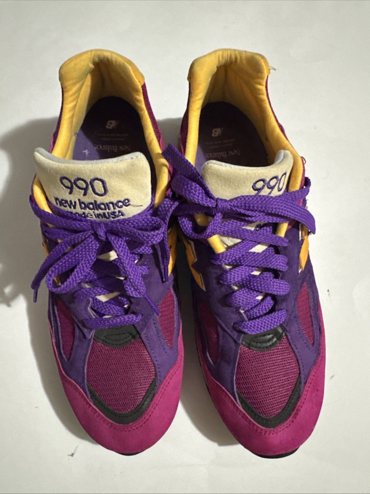 New Balance New Balance 990v2 x Teddy Santis ‘Purple Yellow’ Size US 12 / EU 45 - 1 Thumbnail
