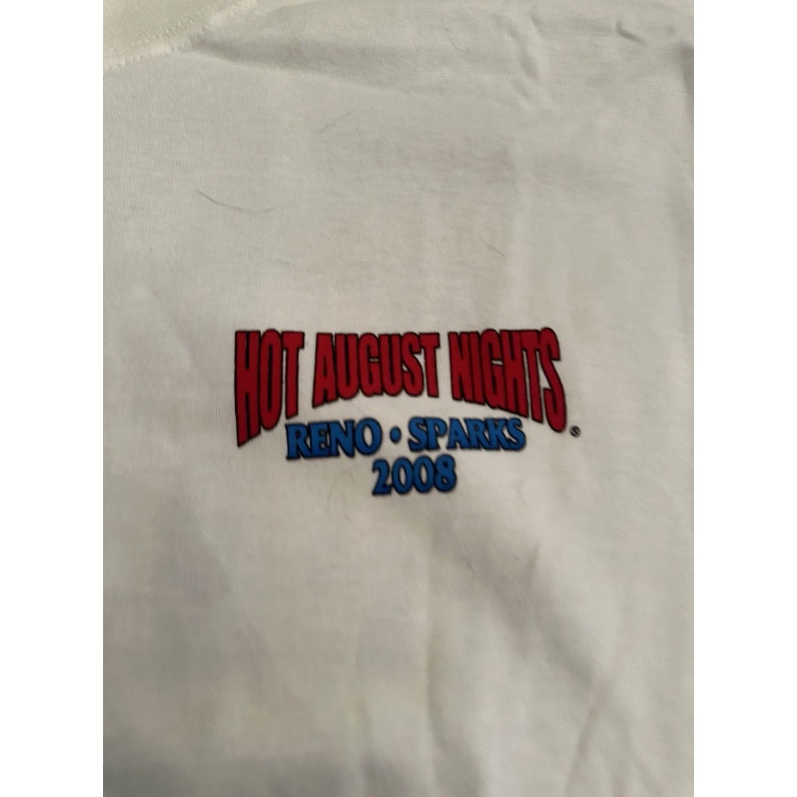 Vintage Hot August Nights 2008 Reno Classic Car Show T-Shirt Men XL Short Sleeve White Cars Size US XL / EU 56 / 4 - 3 Thumbnail