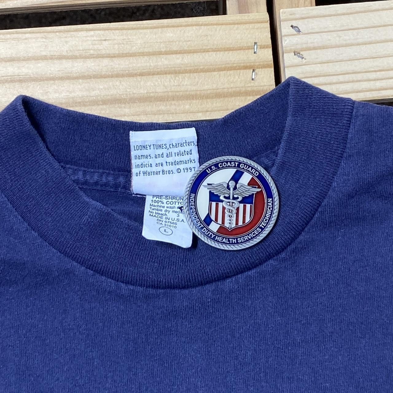 Other Vintage Looney Tunes 1996 Blue Fire Rescue Tee Size Large Size US L / EU 52-54 / 3 - 4 Thumbnail