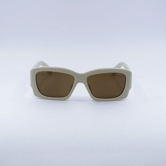 Jacquemus Jacquemus CROISIERE JAC/60 C2 Sunglasses Beige Square Frame Size ONE SIZE - 2 Thumbnail