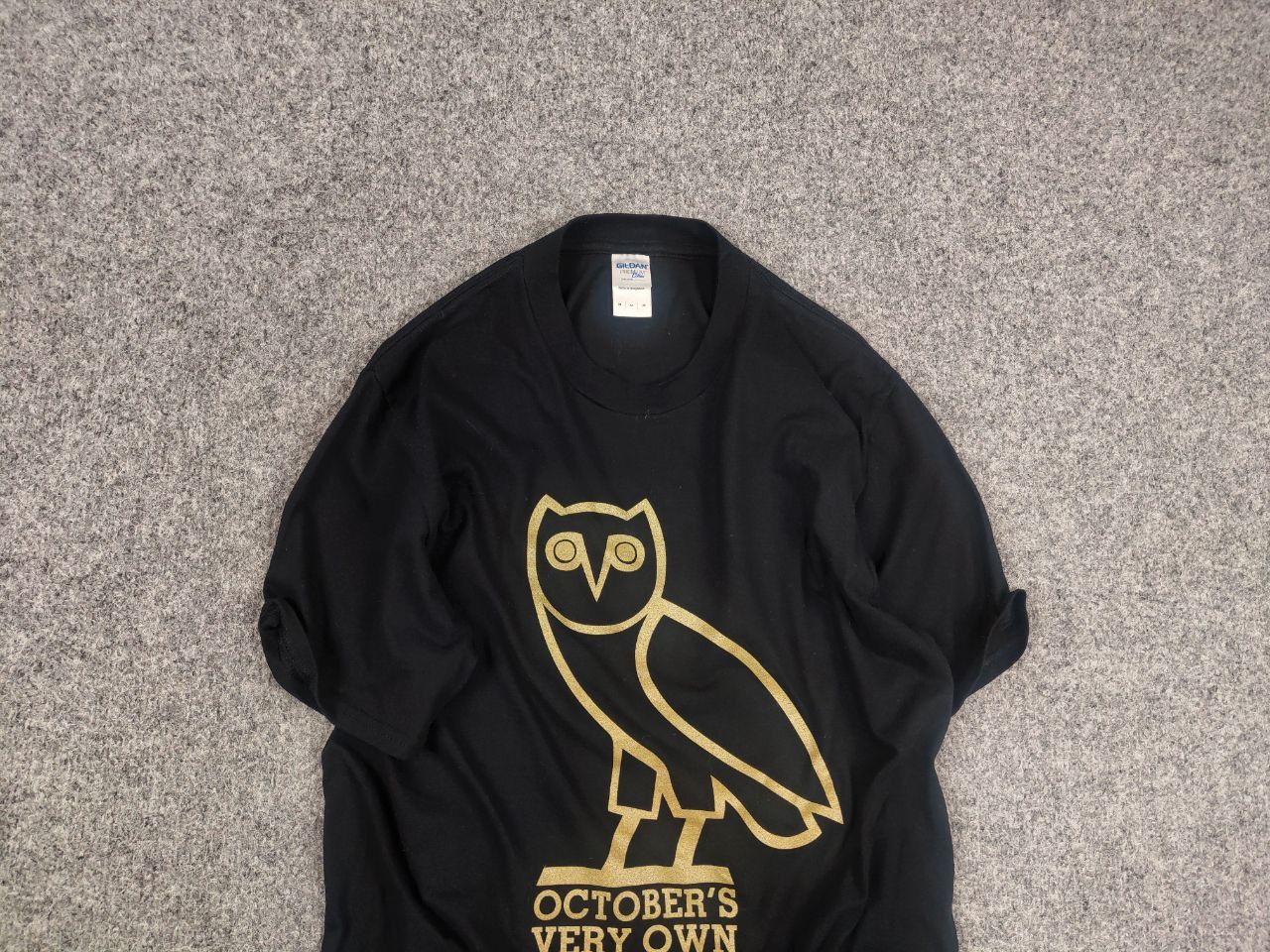 October's Very Own × Vintage October's Very Own x Drake Black Gold Logo shirt tee Size US M / EU 48-50 / 2 - 4 Thumbnail