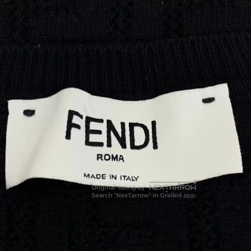 Fendi Fendi Black Women's Cropped Knit Sweater . Size M / US 6-8 / IT 42-44 - 5 Thumbnail