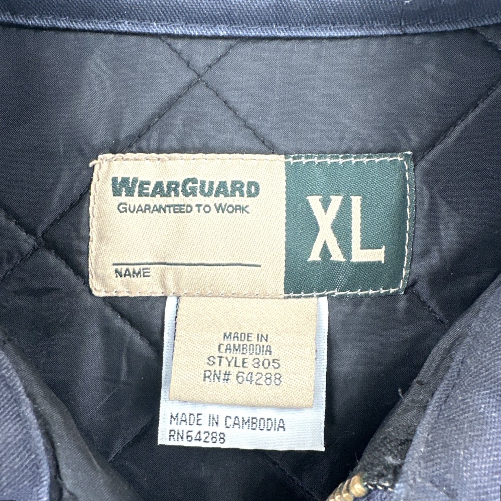 Vintage VINTAGE Wear Guard 90s Y2K Jacket XL Blue Quilt Lined Workwear Mens Size US XL / EU 56 / 4 - 5 Thumbnail