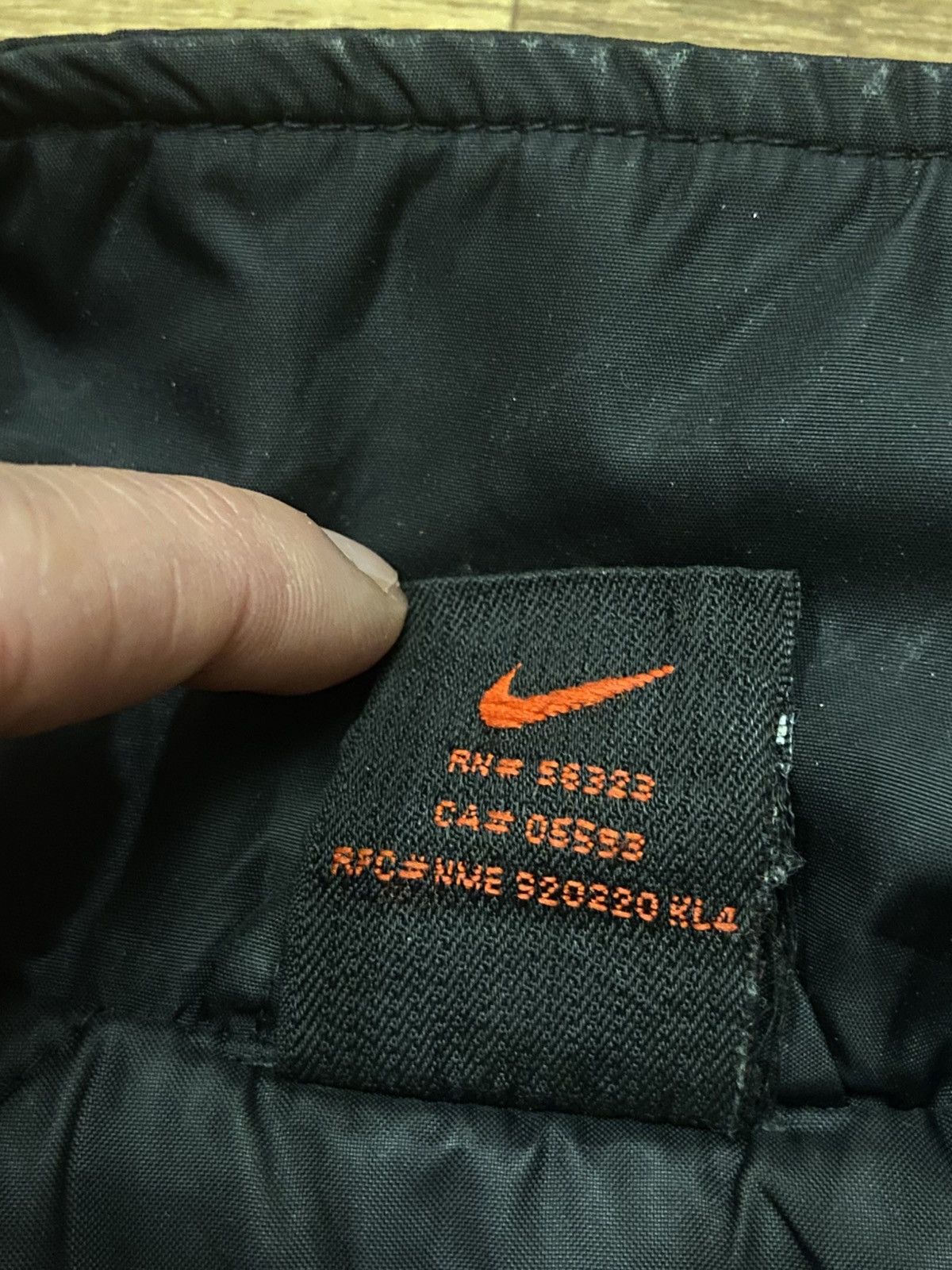 Nike × Vintage OOs Nike Vintage Jacket Nylon Swoosh Hooded Drill Size US S / EU 44-46 / 1 - 9 Thumbnail