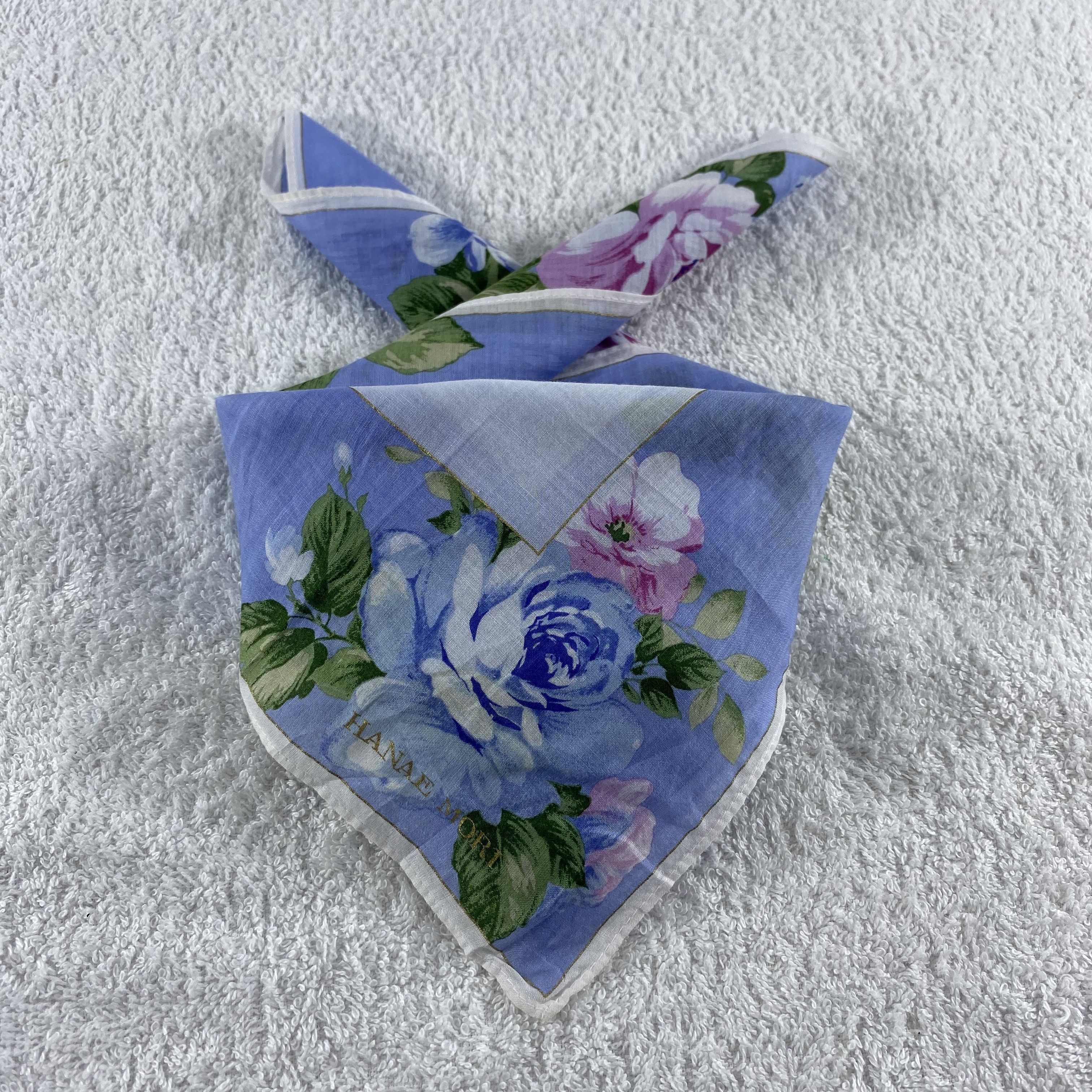 Hanae Mori × Vintage Hanae Mori Neckerchief / Bandana / Handkerchief Size ONE SIZE - 1 Thumbnail
