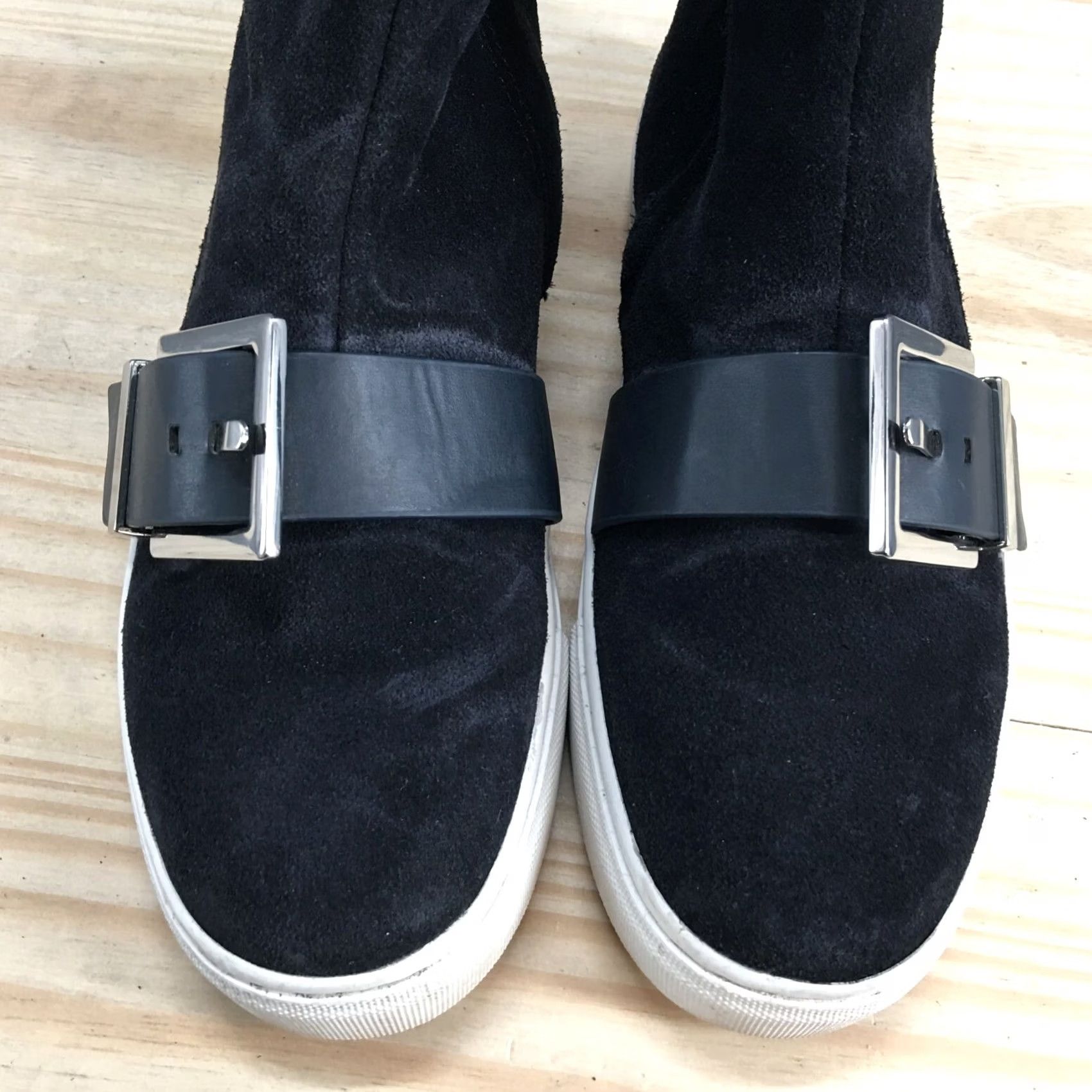 Zara Zara Woman Boots Womens 36 Buckle Accent Casual Side Zip Ankle Bootie Blue Suede Boots Size US 6 / IT 36 - 7 Thumbnail