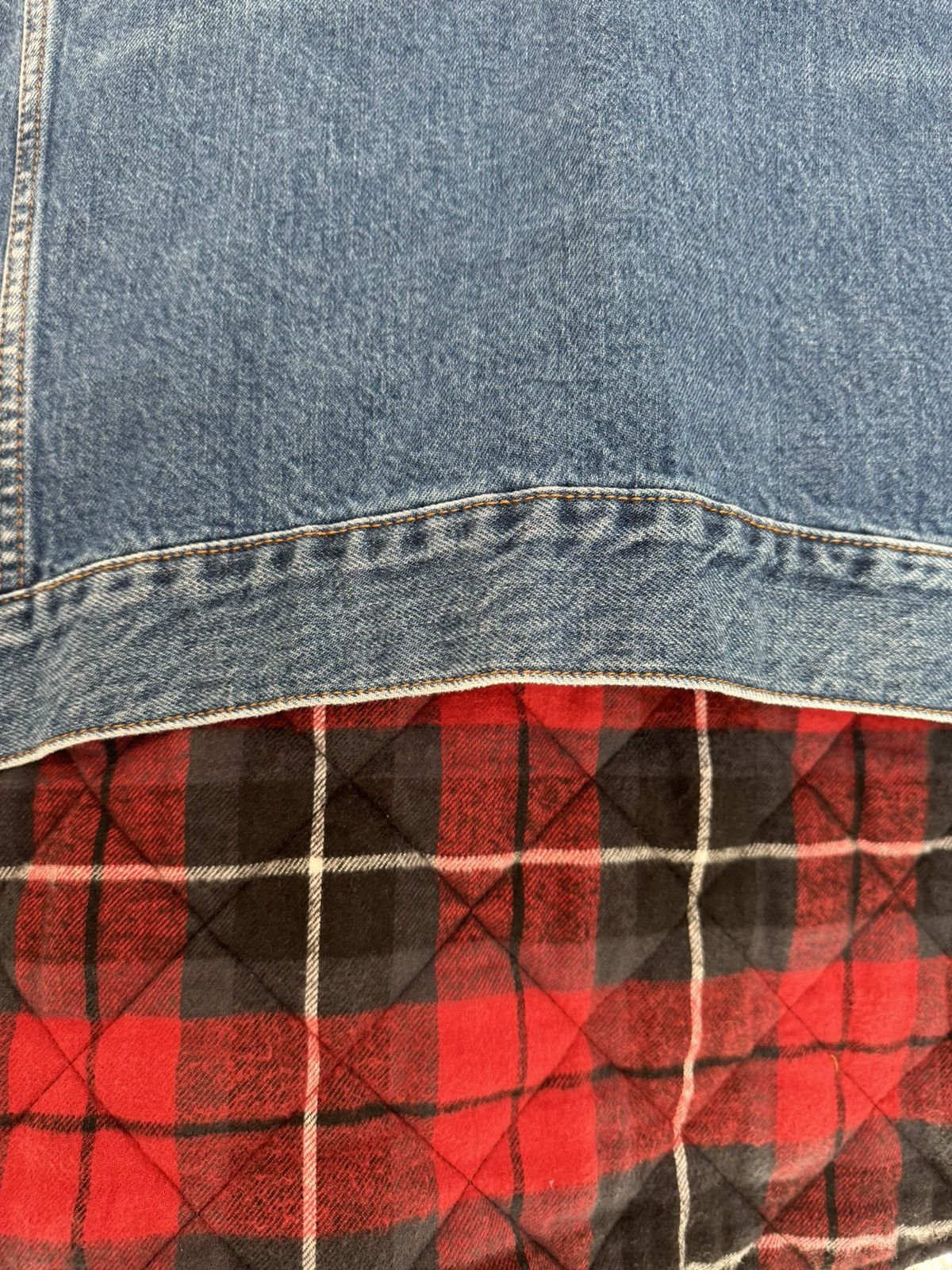 Balenciaga FW 18 Gilet Denim Layer 2 in 1 Plaid Quilted Hood Jacket Size US M / EU 48-50 / 2 - 7 Thumbnail