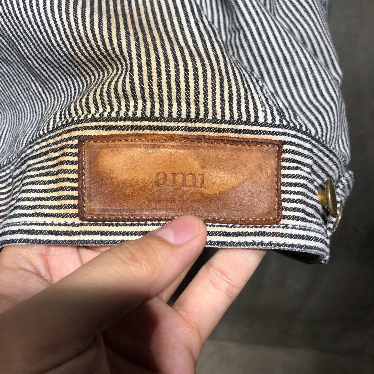 AMI Ami Paris Alexandre Mattiussi Denim striped jacket Size US S / EU 44-46 / 1 - 7 Thumbnail