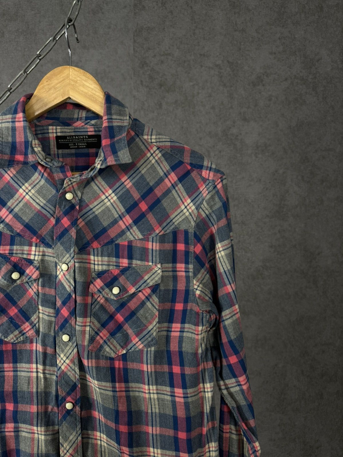 Allsaints Allsaints vintage designer shirt Size US XS / EU 42 / 0 - 2 Thumbnail