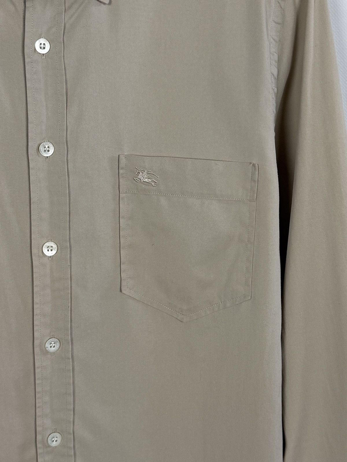 Burberry Burberry London Long Sleeve Shirt Button Up Cotton Size M Size US M / EU 48-50 / 2 - 6 Thumbnail
