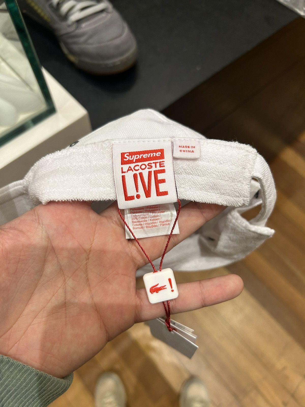 Lacoste × Supreme Lacoste x Supreme Pique Camp Hat Size ONE SIZE - 5 Thumbnail