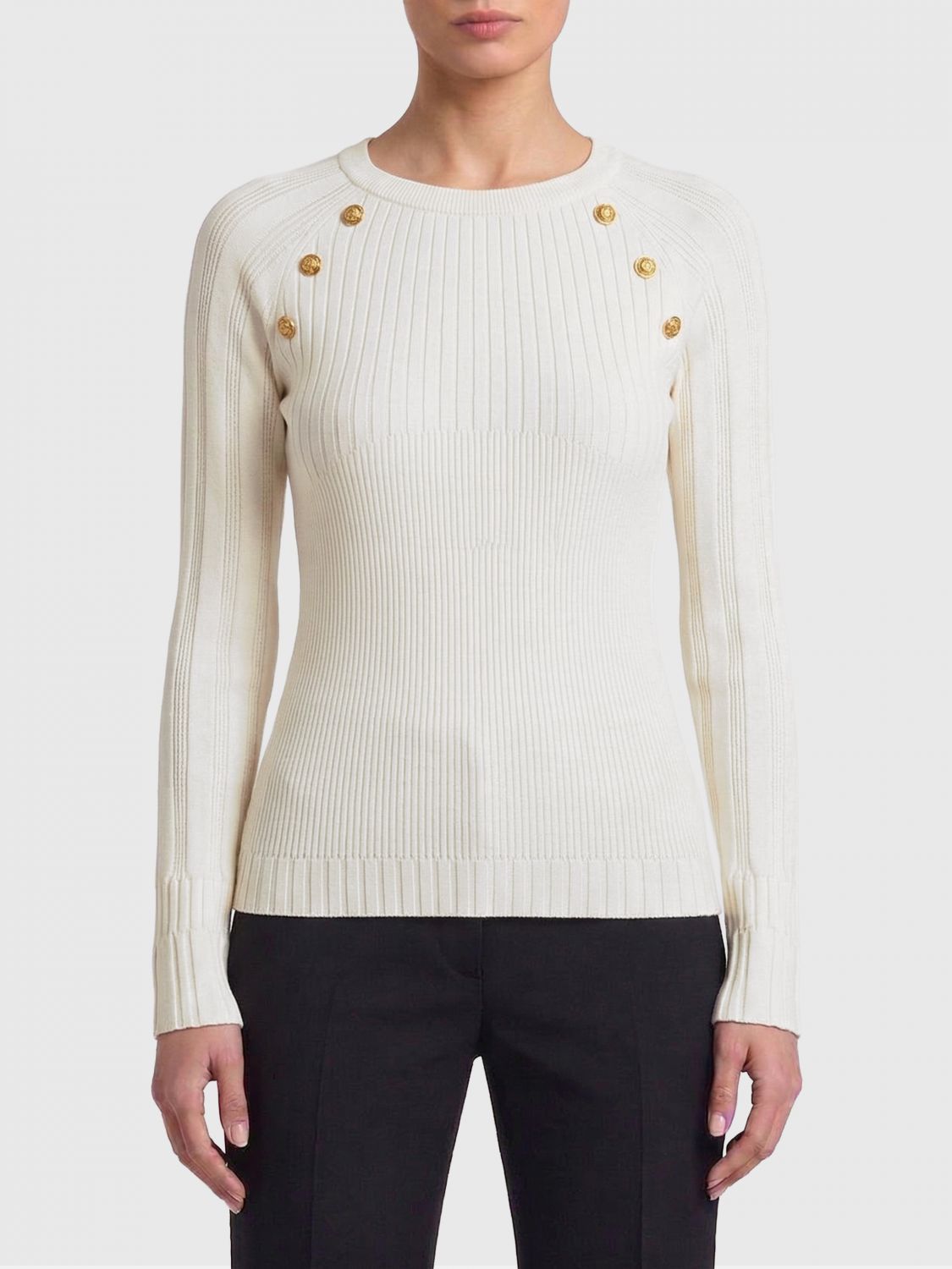 Balmain Balmain Sweater Woman White Size XXS / US 00 / IT 34 - 1 Thumbnail