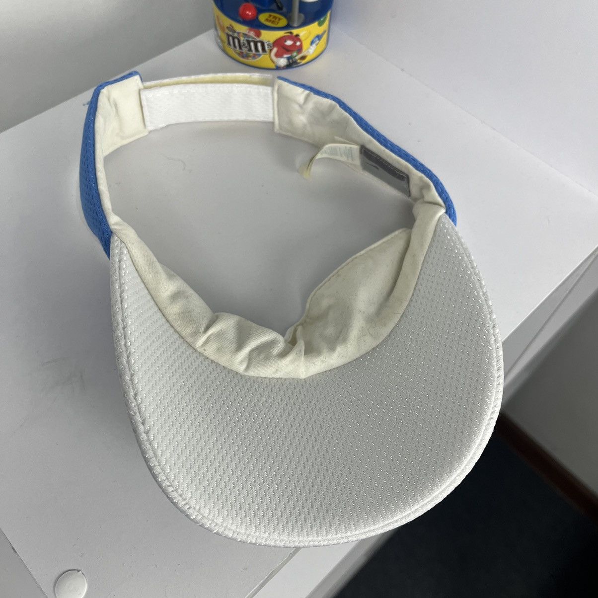 Nike × Vintage 💧VINTAGE💧 Nike Ace Visor White golf Cap Size ONE SIZE - 7 Thumbnail