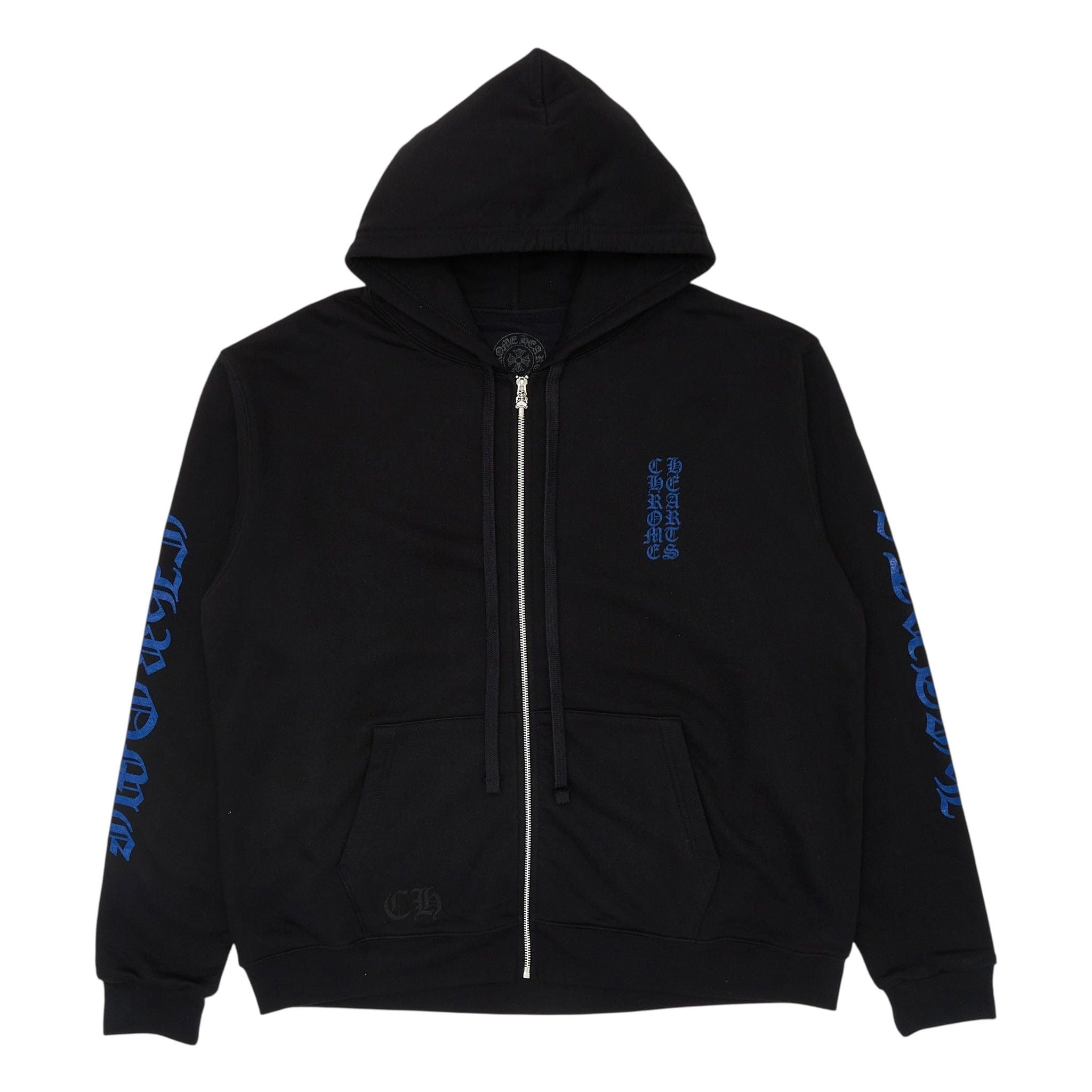Chrome Hearts CHROME HEARTS Rolling Stones Blue Zip Up Hoodie