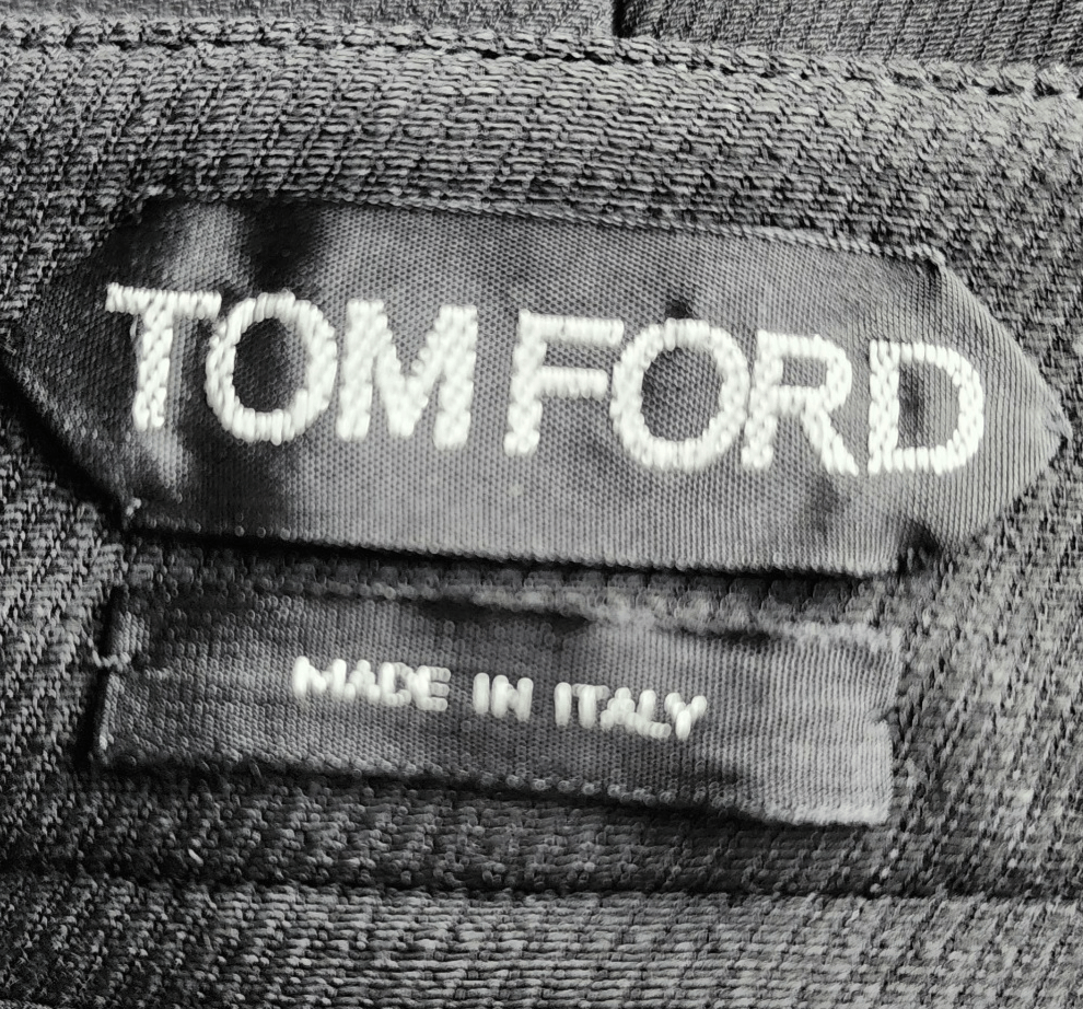 Tom Ford Tom Ford Wool Silk Skirt – IT 42 – Black – Leather Trim – Z Size 28" / US 6 / IT 42 - 4 Thumbnail