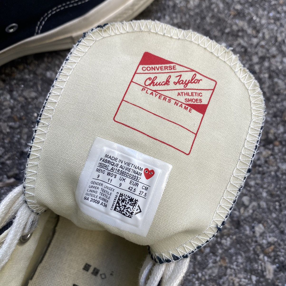 Comme des Garcons Converse Cdg Chuck 70 Comme des Garçons Play Hi Size US 9 / EU 42 - 11 Thumbnail