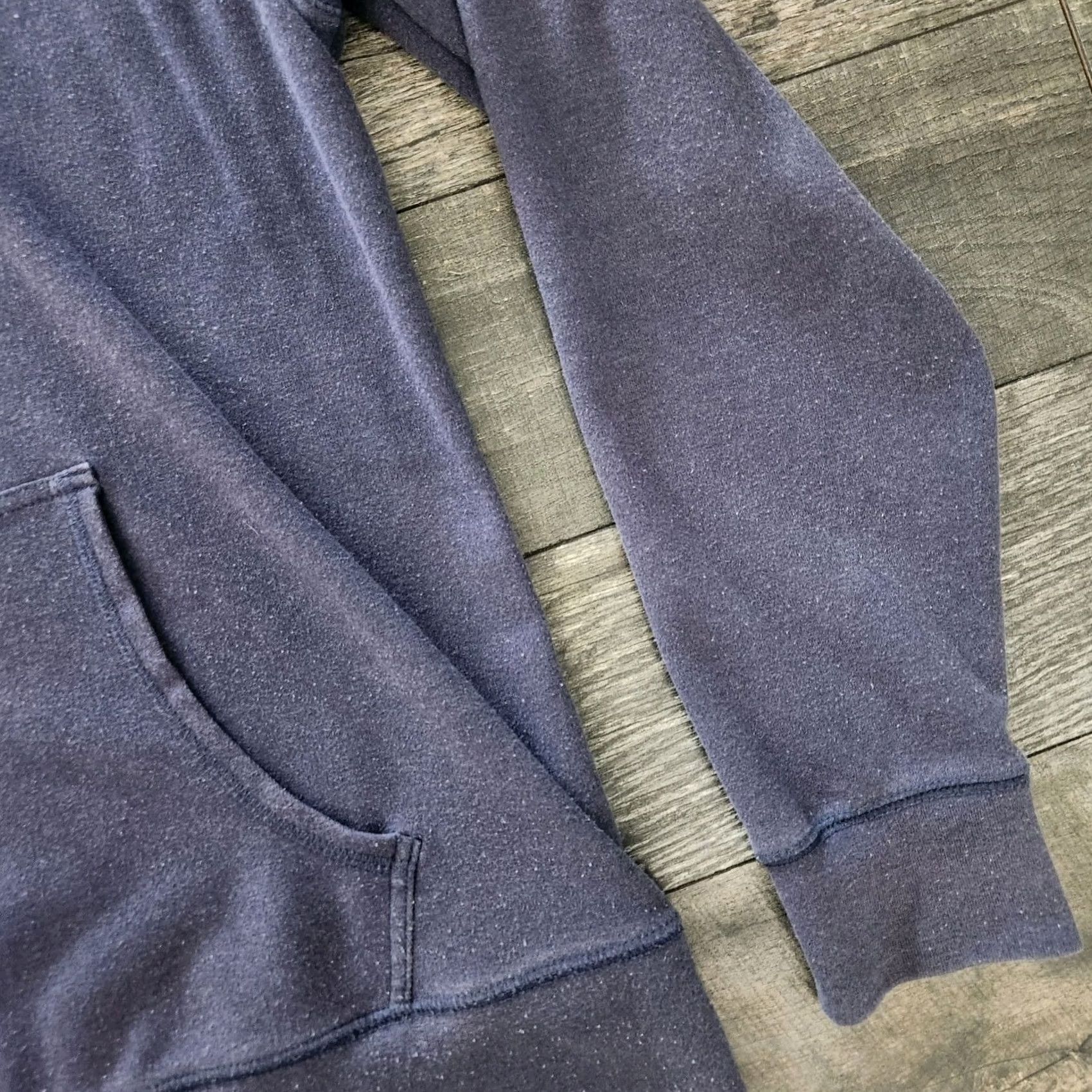 J Brand The Normal Brand Hoodie Mens Medium Pullover Navy Blue Striped Pocket Size US M / EU 48-50 / 2 - 4 Thumbnail