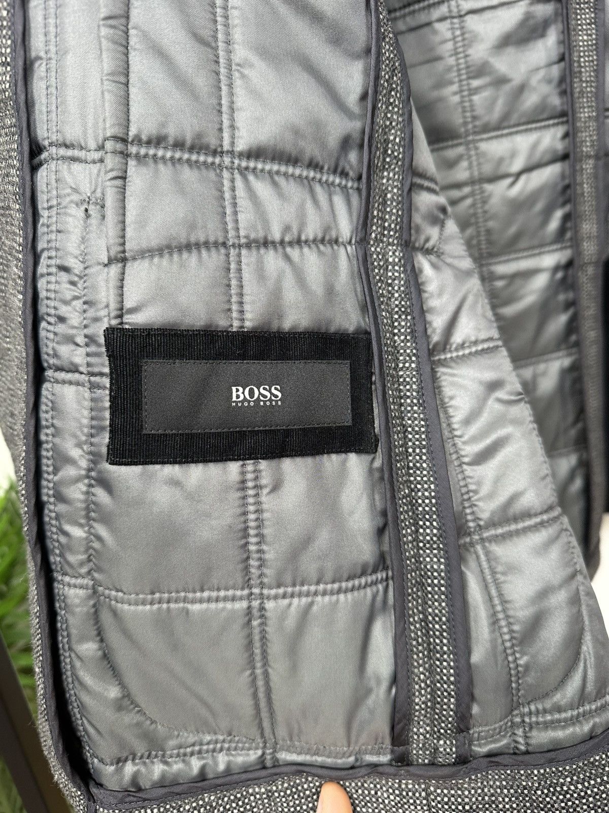 Hugo Boss Hugo Boss Wool Jacket Men’s Blazer Quilted Grey 54 Size Size US L / EU 52-54 / 3 - 22 Thumbnail