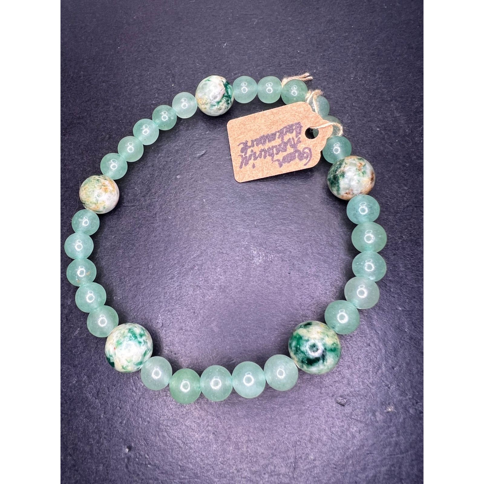 Other Green aventurine, and Hackmanite stretch bracelet 8 inch Size ONE SIZE - 5 Thumbnail