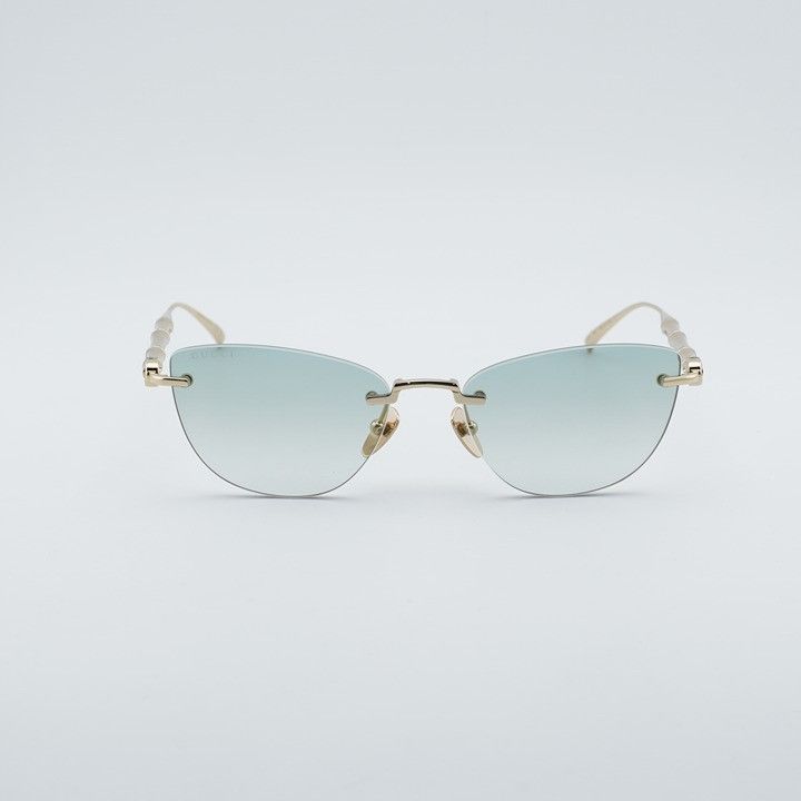 Gucci Gucci GG2063S 003 Sunglasses Endura Gold Cat Eye Frame Size ONE SIZE - 2 Thumbnail