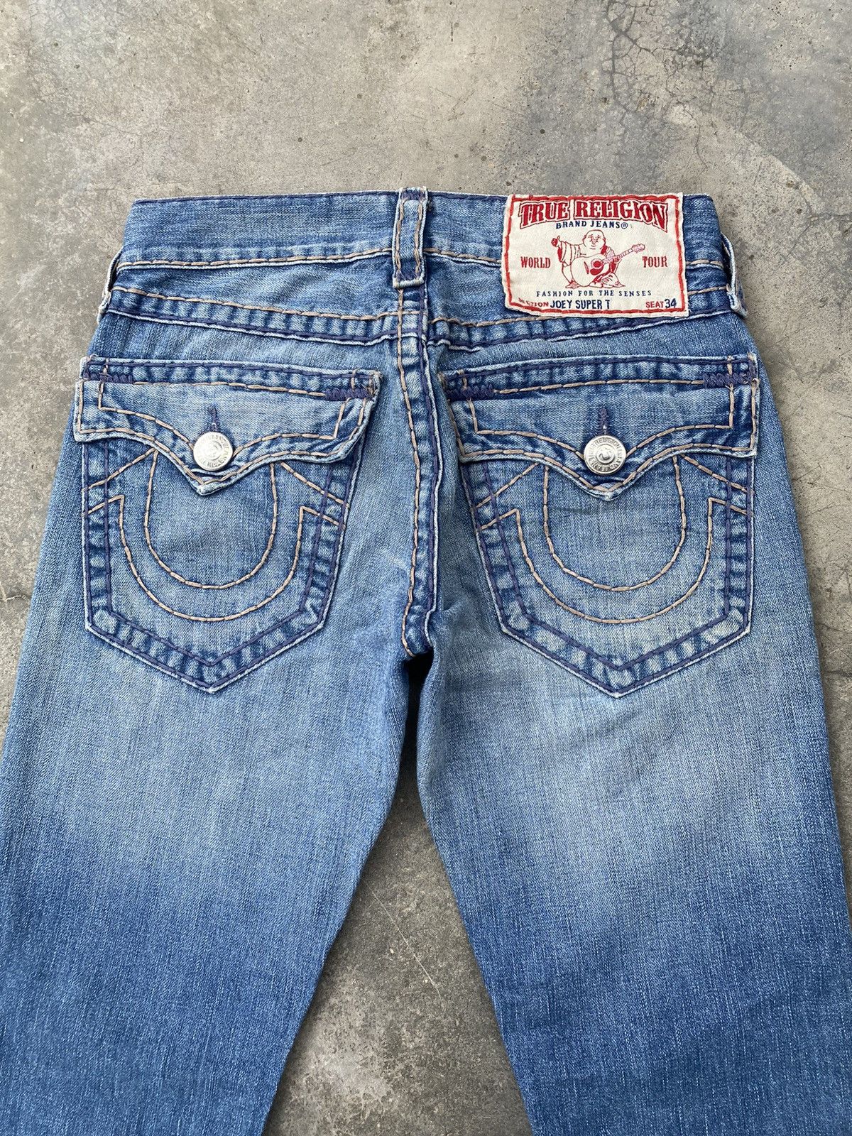 True Religion Vintage True Religion Distressed Denim Pants Size US 30 / EU 46 - 4 Thumbnail