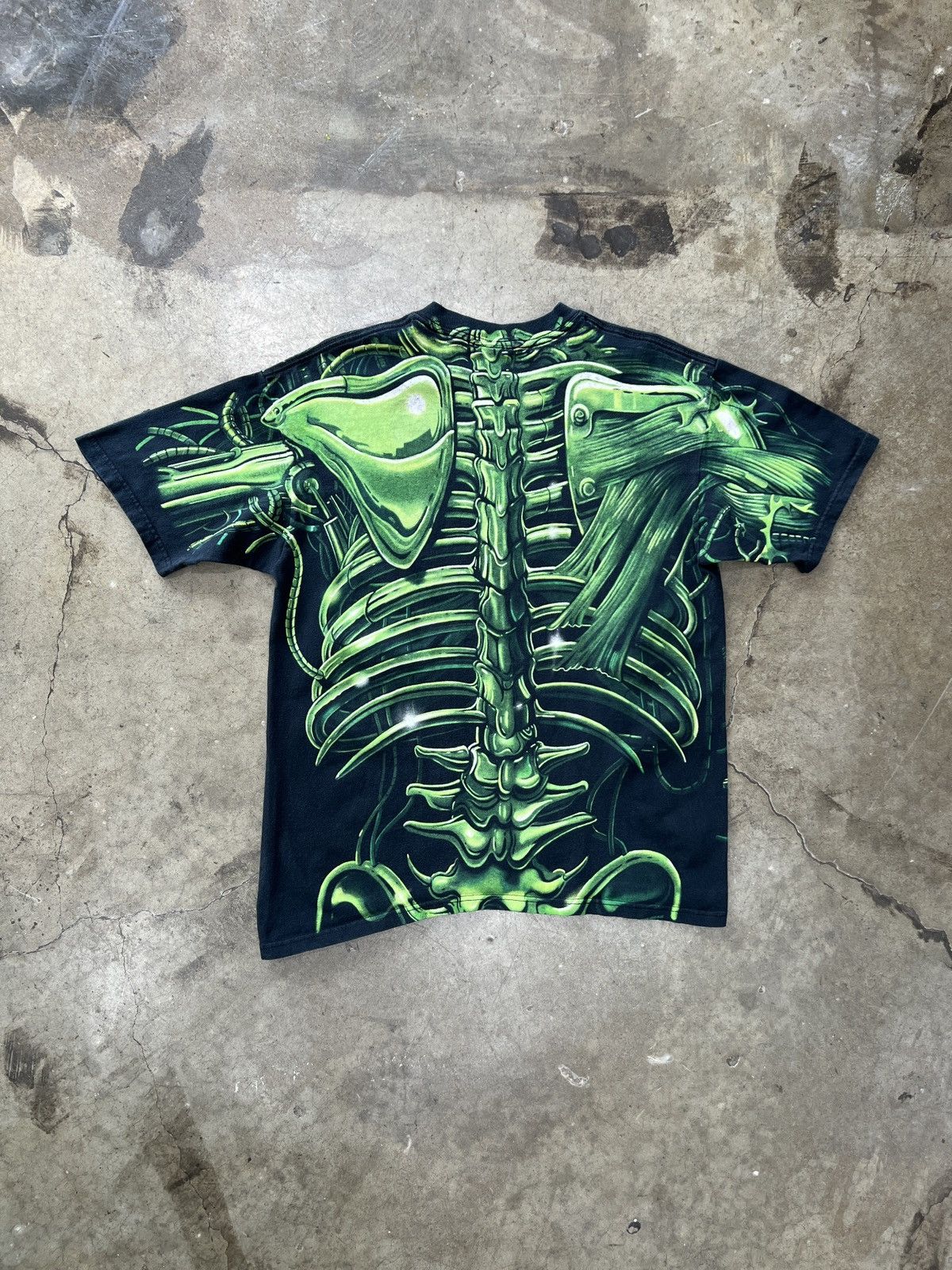 Vintage Vintage 90 Terminator Liquid Blue Skull Tee Large Size US L / EU 52-54 / 3 - 5 Thumbnail