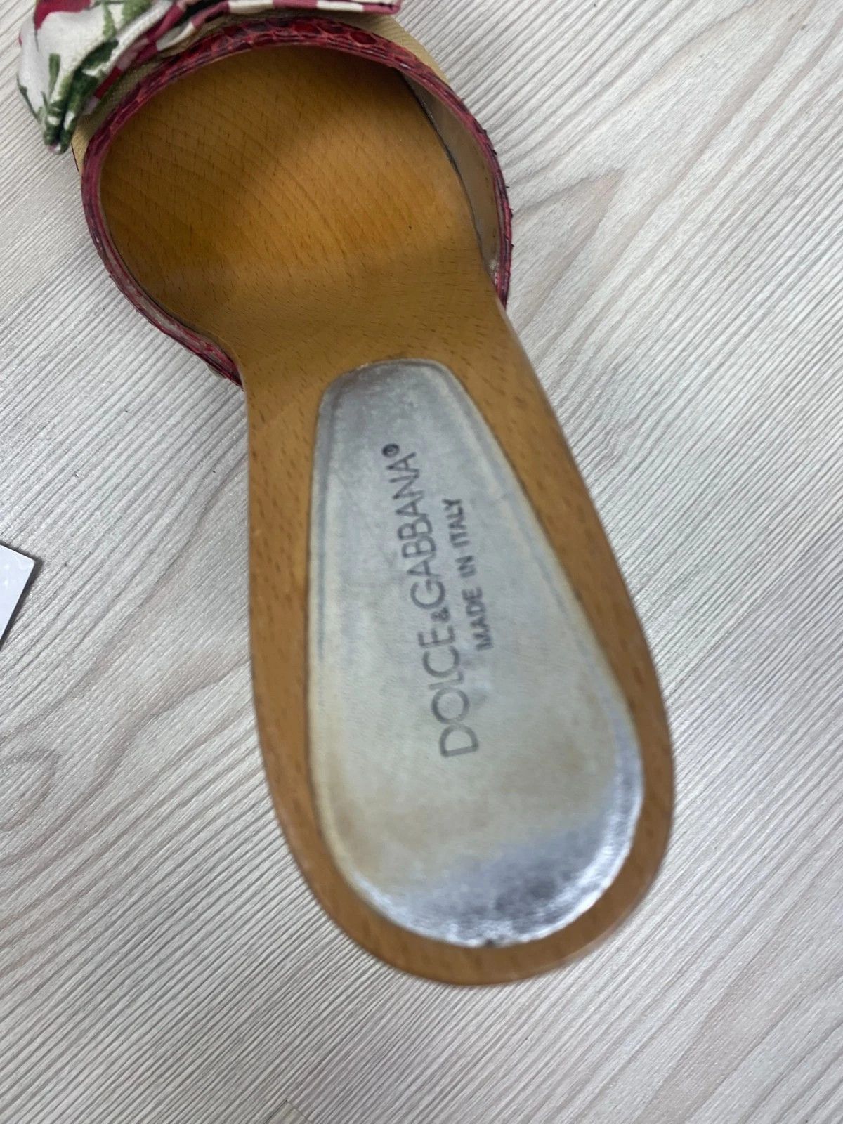 Dolce & Gabbana Dolce & Gabbana D&G Women’s Heels Size 38 EU Wood Sole. Size US 7 / IT 37 - 10 Thumbnail