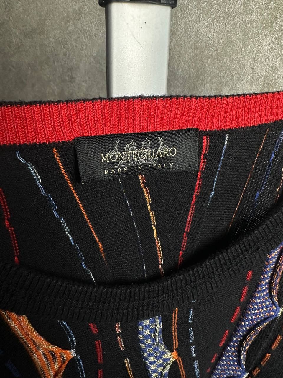 Other Montechiaro Italy Knit Sweater Coogi Style Y2K Size US L / EU 52-54 / 3 - 6 Thumbnail