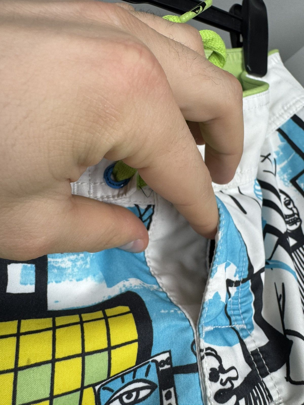 Quiksilver Quiksilver Off The Lip Board Shorts Swim Trunks Graffiti Y2K Size US 34 / EU 50 - 4 Thumbnail