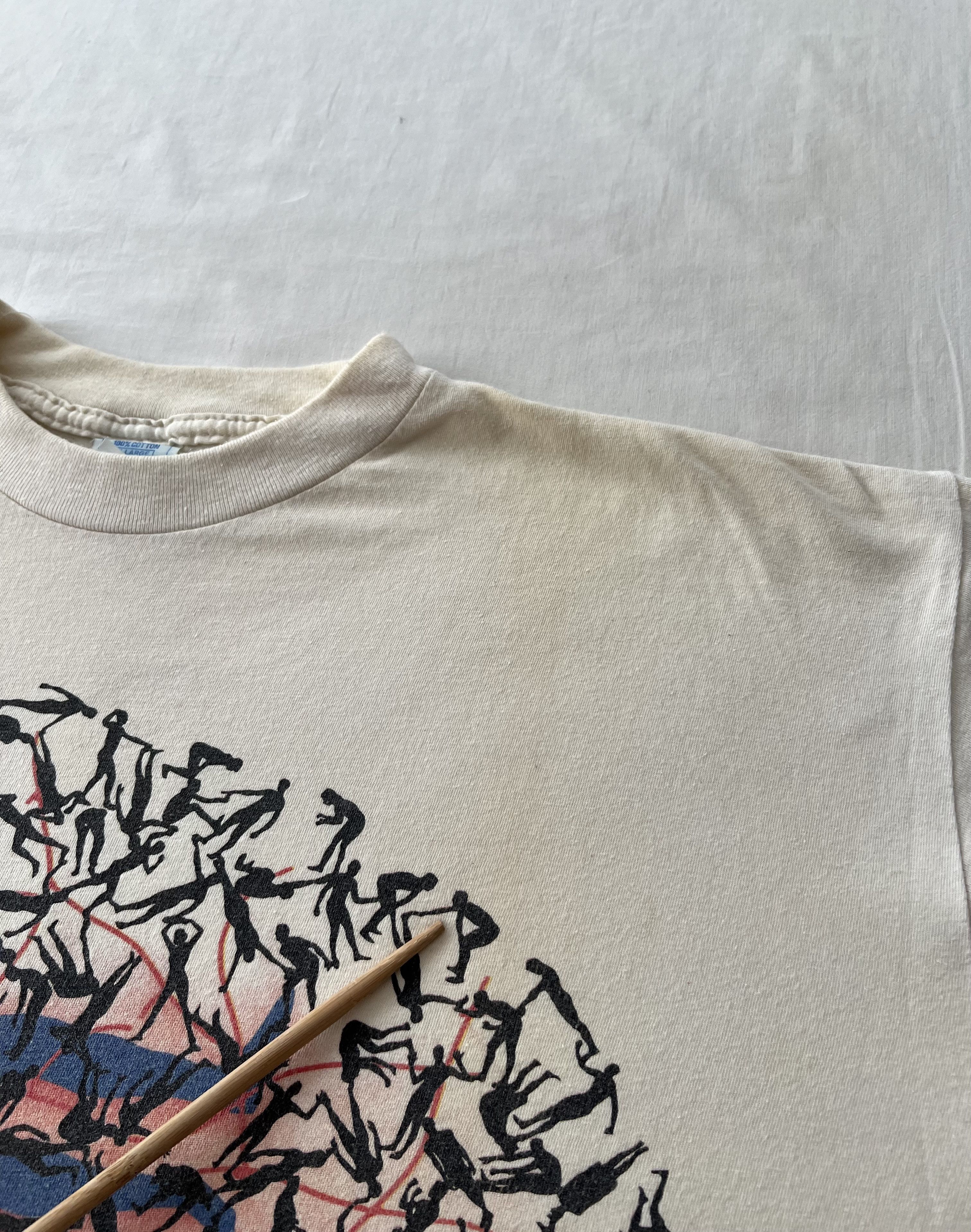 Band Tees Vintage 1992 Peter Gabriel Blood of Eden Art White T-shirt Size US XL / EU 56 / 4 - 9 Thumbnail
