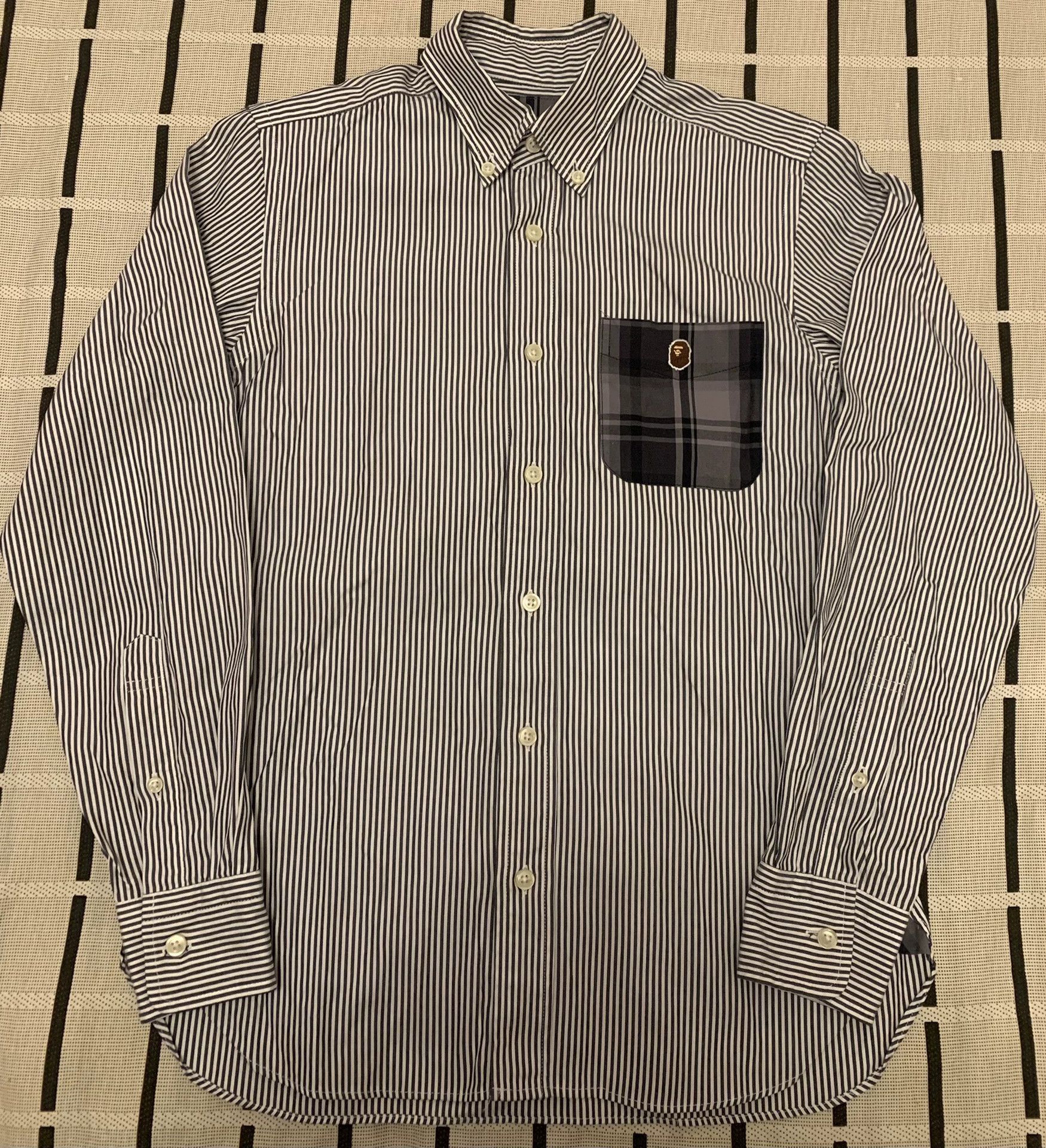 Bape Bape Striped Shirt S Men Size US S / EU 44-46 / 1 - 1 Thumbnail