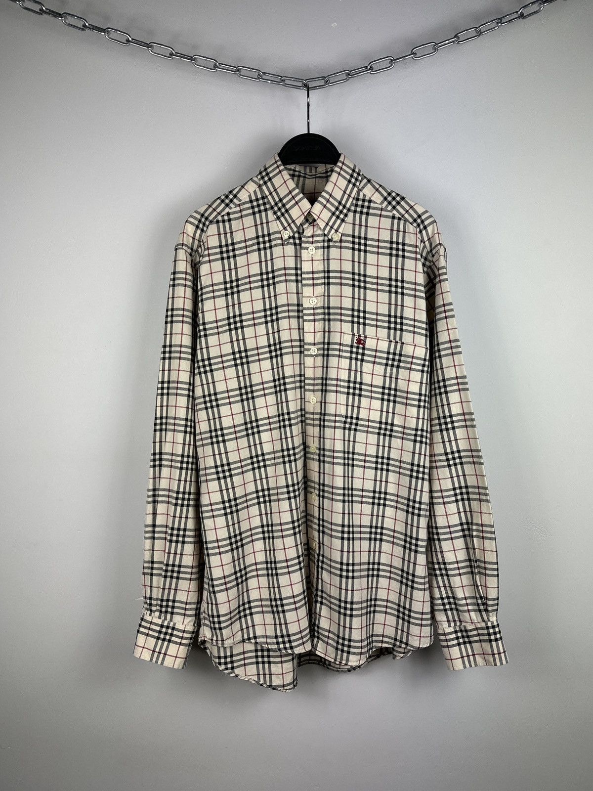 Vintage Burberry London Nova Check Long Sleeve Shirt