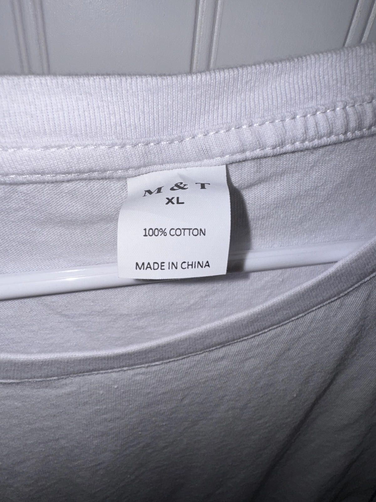 Other White Cotton XL T-Shirt with Cross Print Size US XL / EU 56 / 4 - 3 Thumbnail