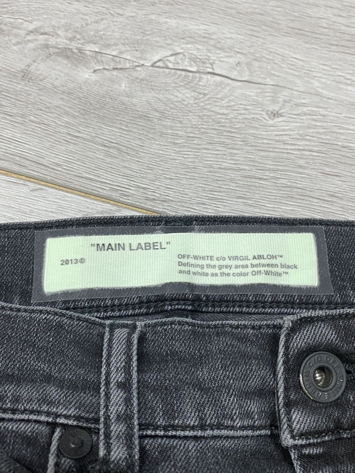 Off-White Off-White tape T 2013 Fire line do not cross jeans Size US 31 - 17 Thumbnail