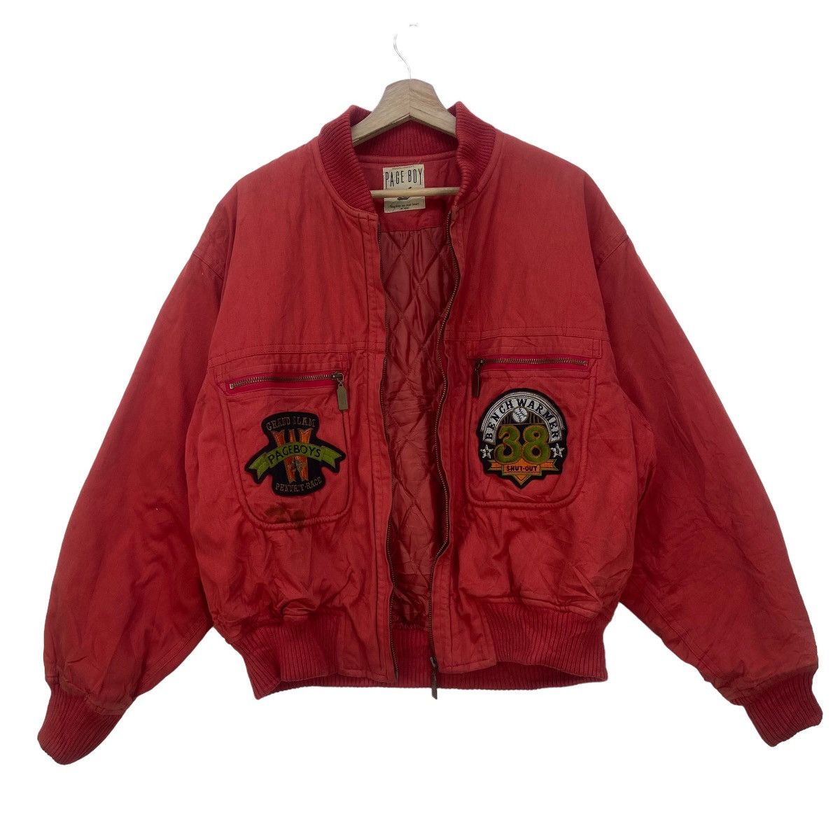 Grand Slam Vtg Pageboys Pennant Race Benchwarmer Shut-Out Bomber Style Size US M / EU 48-50 / 2 - 2 Thumbnail