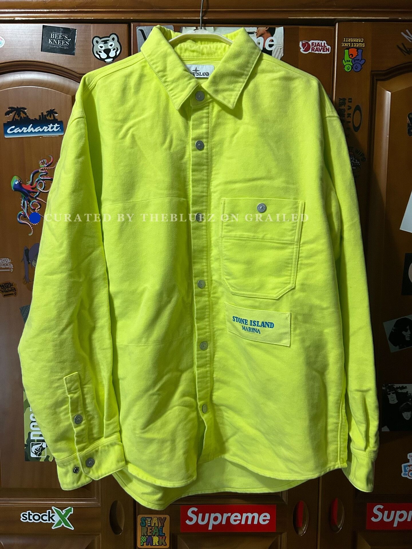Stone Island Stone Island FW24 Marina Logo Button Shirt Size US L / EU 52-54 / 3 - 1 Thumbnail