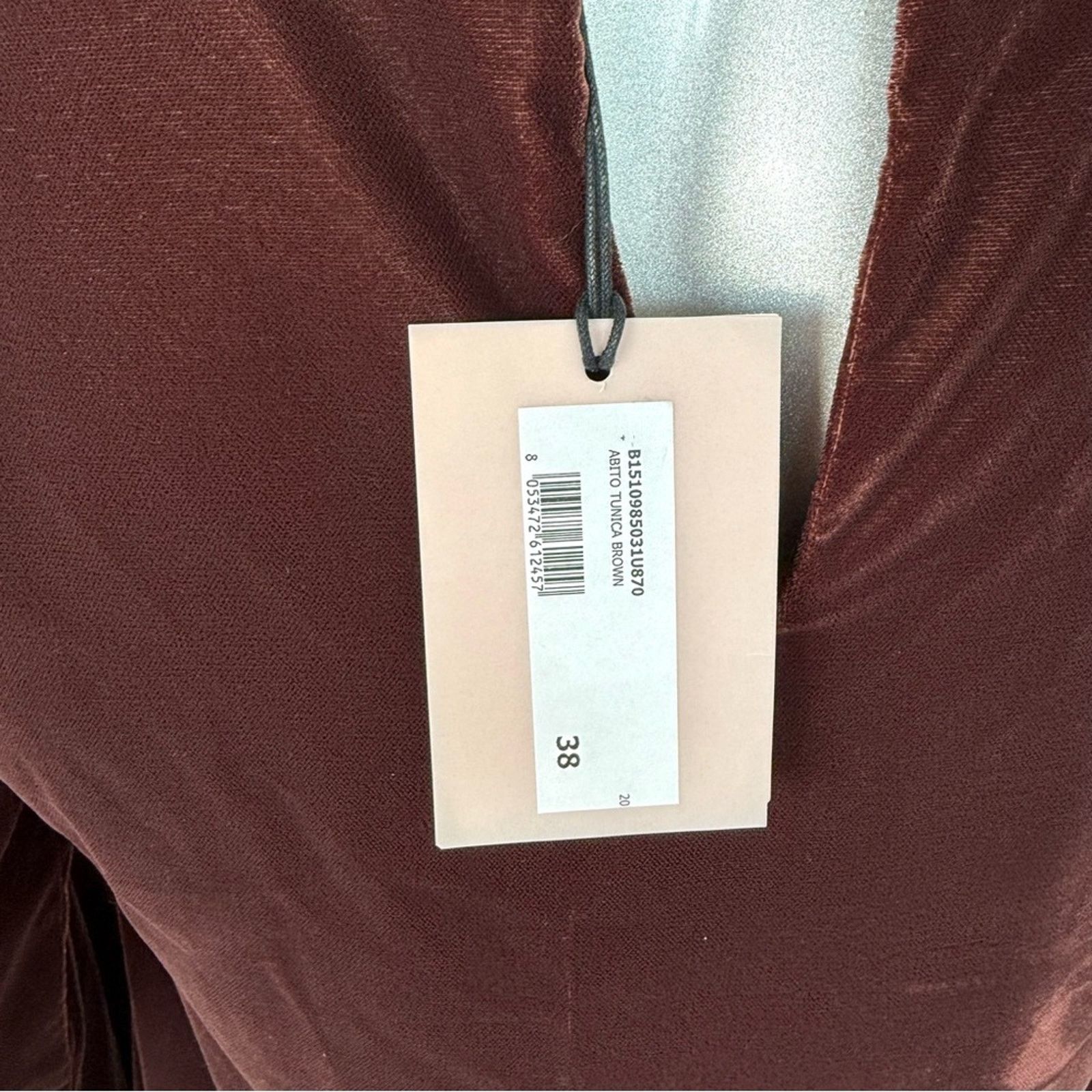 Other NWT!! L AUTRE CHOOSE women velvet dress size 38 IT or S636$ Size S / US 4 / IT 40 - 4 Thumbnail