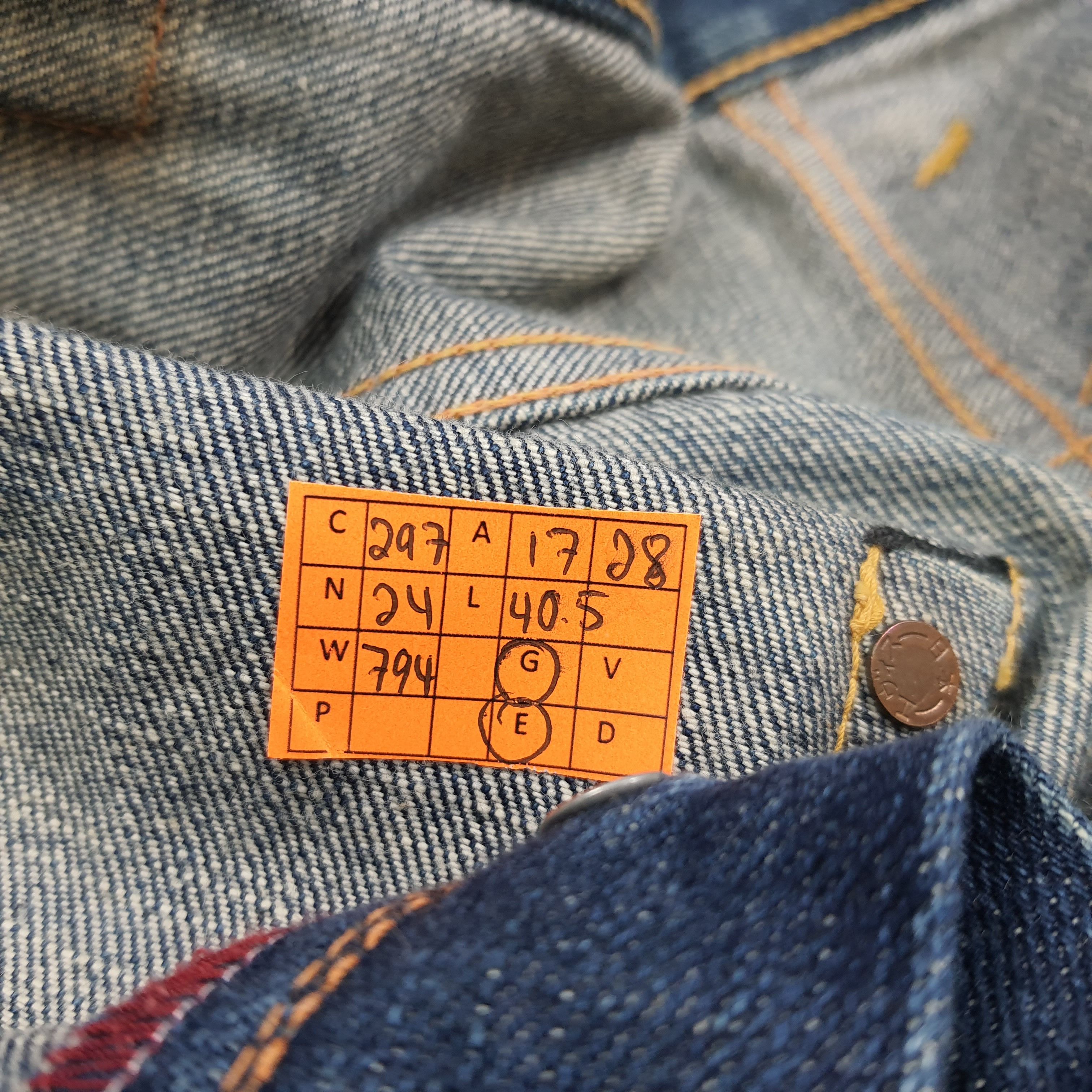 Evisu Vintage Evisu Japan Denim Custom Red Daicock Jeans C297N24 Size US 34 / EU 50 - 10 Thumbnail